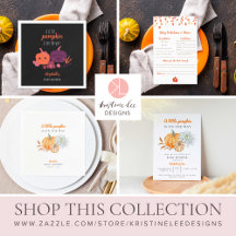 Thanksgiving Halloween Fall Baby Shower Ideas
