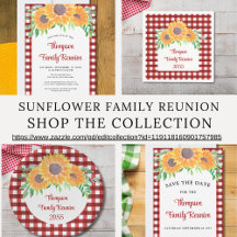 Sunflower Red Check Family Reunion Collection