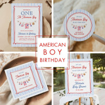 All American Boy 4th July Baby Shower