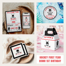 Hockey First Year Down 1st Birthday Collection 