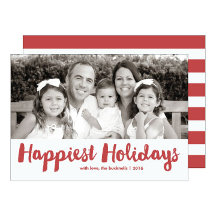 Happiest Holidays Christmas Card