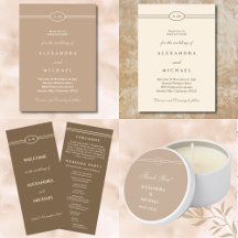 ELEGANT CREAM, TAUPE, BURGUNDY WEDDING