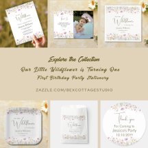 1st Birthday Our Little Wildflower Turning One 