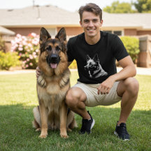 Monochrome GSD Dog Mom Dad Birthday Gift