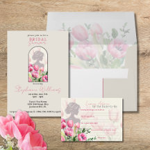 Bridal Shower Pink Tulips Suite