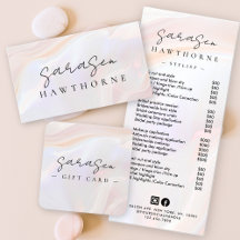 White Opal Stone Shell Elegant Luxury Business