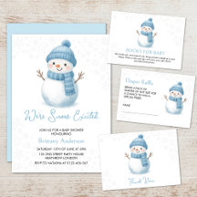 We’re Snow Excited Winter Baby Shower