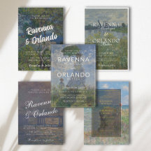 Claude Monet Fine Art | Wedding Invitations