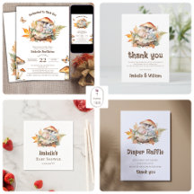 Woodland Autumn Fairy Baby Shower 