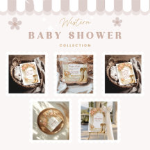 Rustic Country Peony Boots Baby Shower