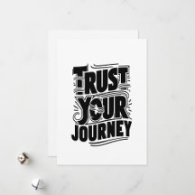 Trust Your Journey Bold Typography Design