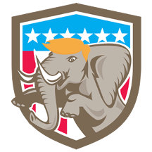 Republican Trump Elephant