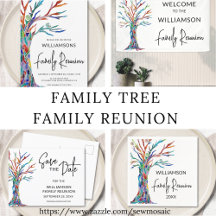 Mosaic Family Tree Family Reunion Collection