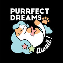 Sleepy Cat Hugging Star – Purrfect Dreams Cute Cat