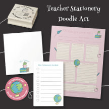Doodle Art - Teacher Stationery