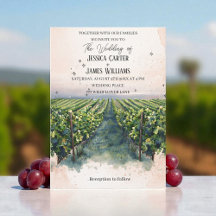 Rustic vineyard watercolor Wedding collection