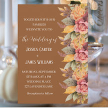 Fall Rustic Boho Terracotta Floral Wedding