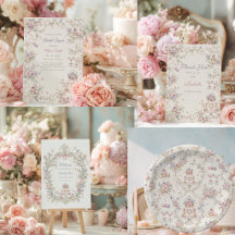 Elegant Marie Antoinette Bridal Shower