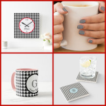 Houndstooth Black & White · Home Decor & Gifts
