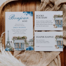 Bonjour Bebe French Blue Baby Shower