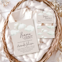 Dreamy Beige Heaven Sent Gender Reveal