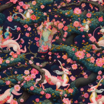 Pink Dragons and Cherry Blossoms