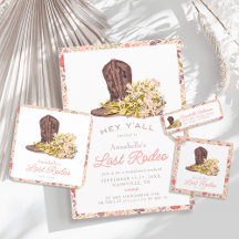 Last Rodeo Cowgirl Floral Bachelorette Weekend