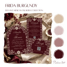 Frida Burgundy • Mexican Wedding Collection