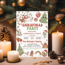 Cute Groovy Santa Christmas Party