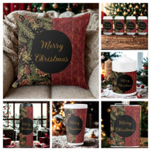 Christmas Flowers ,Red Gold Black,Merry Christmas 