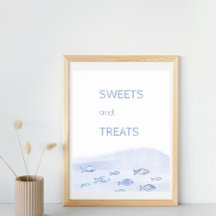 Blue Sea Fish Boy's 2nd Birthday 