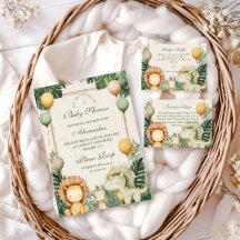 Cute Dino Jungle Baby Shower