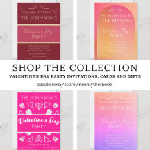 Valentine's Day Party Invitations, Cards and Gifts