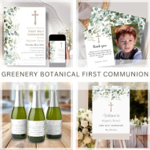 Greenery Botanical First Holy Communion Collection