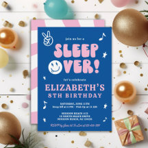 Preppy Sleep Over Birthday Party 