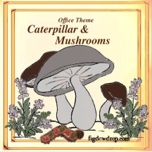 Office Supply Caterpillar & Mushroom
