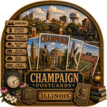 Champaign Illinois Postcards/Gifts