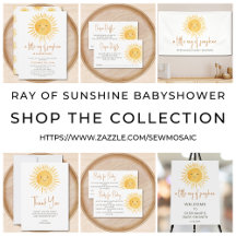 Cute Ray Of Sunshine Baby Shower Collection