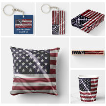 American Flag and Motto, Vintage USA Souvenirs