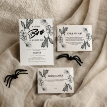 Skulls & Flowers Gothic Baby Shower