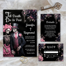Skeletons Gothic Wedding Collection