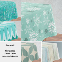 Curated   Turquoise Dining Table Decoration 