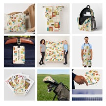 Colorful Mid-Century Modern Geometric Pattern