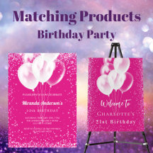 Birthday Party Hot Pink girl