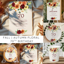 Fall | Autumn Floral 70th Birthday