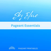 Light Blue Pageant Essentials