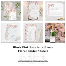 Blush Pink Love is in Bloom Floral Bridal Shower