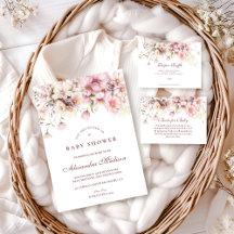 Blush Wildflower Garden Baby Shower