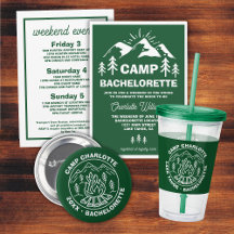 Camp Bachelorette Green White Mountains