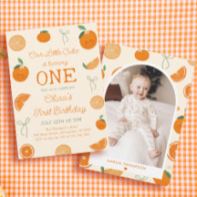 Orange Little Cutie Birthday Party